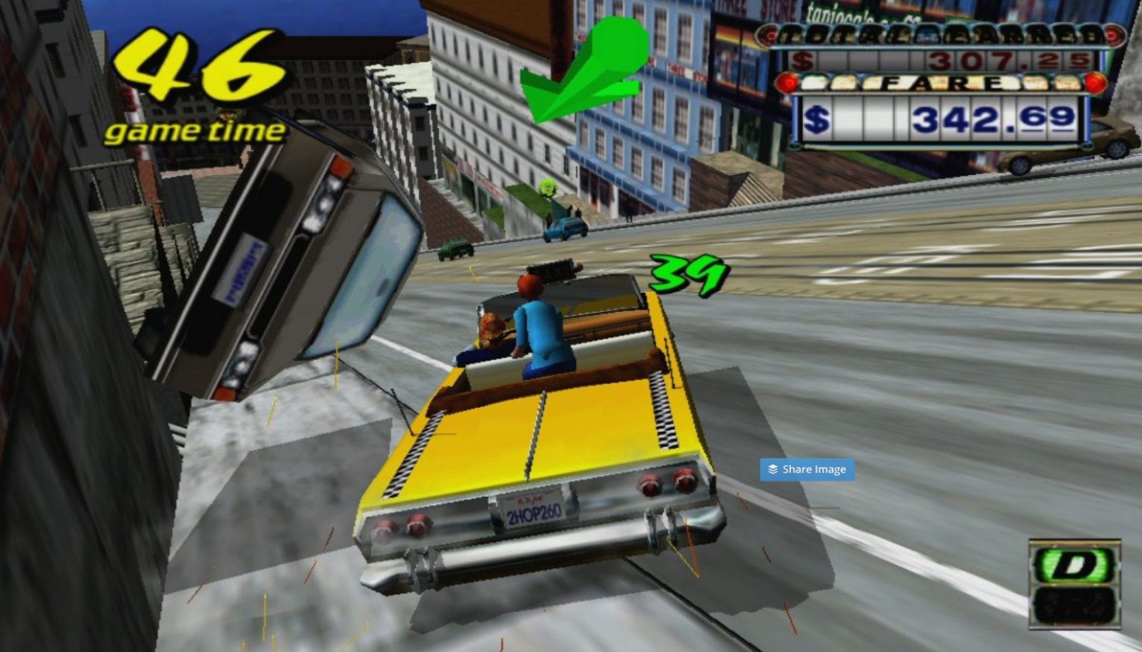 screenshot of Crazy Taxi